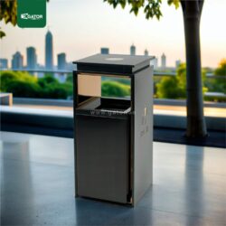Recycle Bin Metal Coated Trash bin 40 Liter