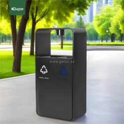 Recycle Bin Outdoor Ashtray Steel Bin with Galvanized inner 90 L