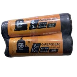 Garbage Bags Black  1 x 2 Roll /  size 80 x 110 Cm