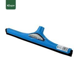 Plastic Floor Wiper with  black single foam Rubber and brush