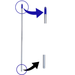 Aluminium Handle 150 Cm with one hole