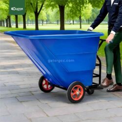 Waste Collection Trolley Outdoor  | Balanced Wheelbarrow  350L