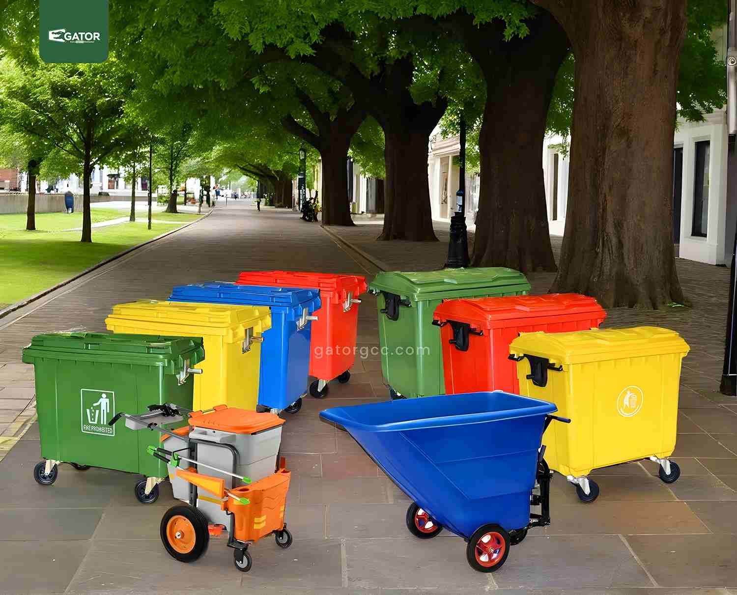 garbage collecting trolley