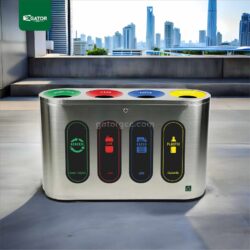 Customizable Recycle Bin Stainless Steel  240LTR | Trash, Garbage, Waste Bin