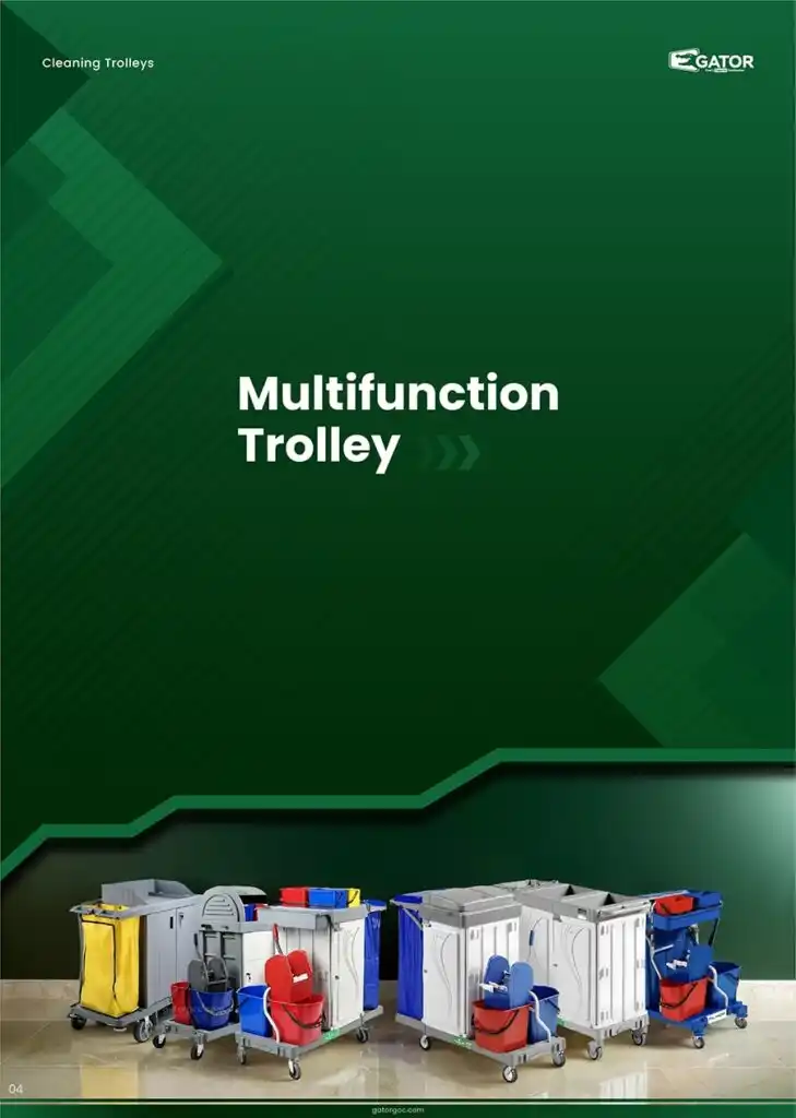 Multifunction cleaning trolley Catalouge in saudi arabia