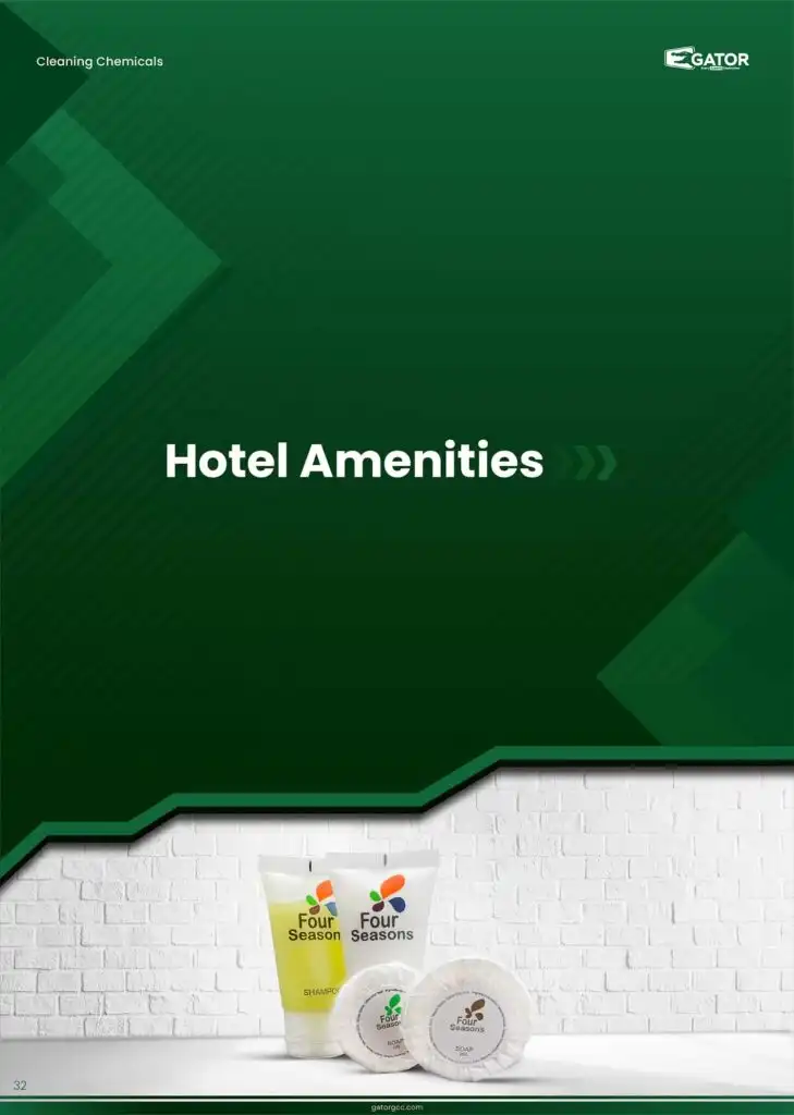 hotel amenities chemicals catalogue gator In Saudi Arabia