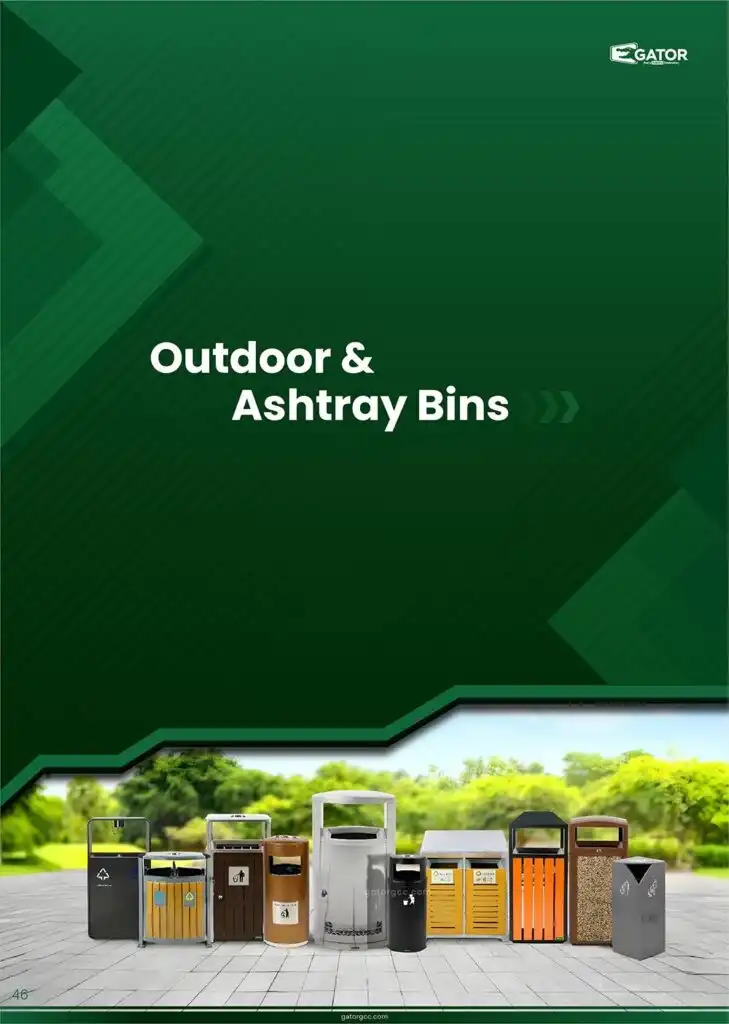 outdoor & ashtray bins catalogue In Saudi Arabia