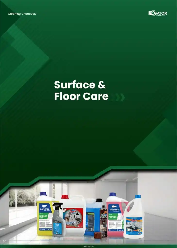 surface & floor care chemicals catalogue gator In Saudi Arabia